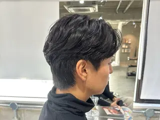 ショート パーマ メンズ メンズパーマ✨️村越 雄斗のヘアスタイル