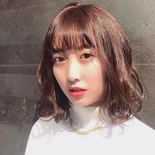 ミディアム カラー ヘアアレンジ 💖原宿APREA 💖yuka💖のヘアスタイル