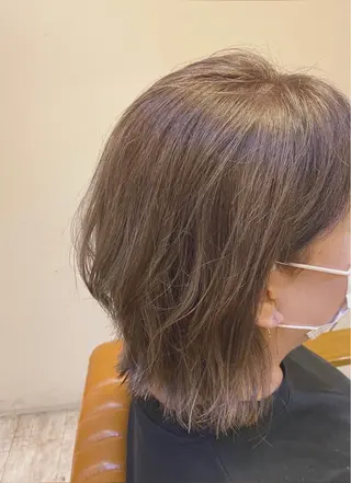 ミディアム カラー 髪質改善 十河　勇作のヘアスタイル