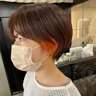 ショート カラー ショート・ボブ ・ウルフ✂︎IMAIのヘアスタイル