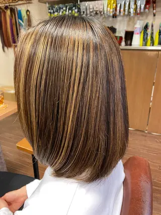 ミディアム カラー liL  hair サトウリョウタのヘアスタイル