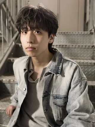 ミディアム カラー メンズ メンズ特化❤️‍🔥 パーマ職人江口佳乃のヘアスタイル