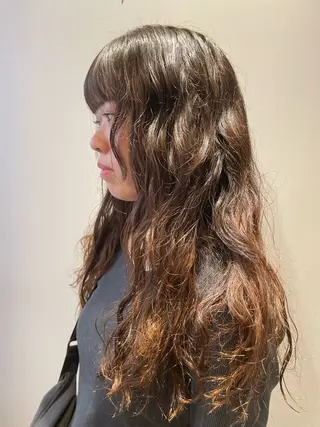 ロング パーマ 🎀レイヤー/パーマ カラー/ai🎀のヘアスタイル