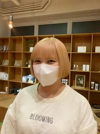ショート 大人可愛い♡コテ巻き パーマ🌼杉田 萌恵のヘアスタイル