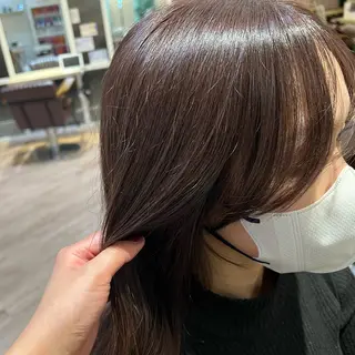 ロング カラー 濱地 美乃理のヘアスタイル