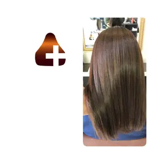 セミロング カラー 髪の病院  ルーミールームのヘアスタイル