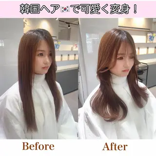 ロング 奥田 蓮のヘアスタイル