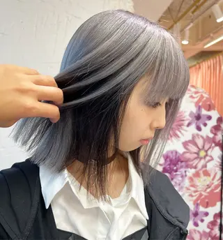 ミディアム カラー box mico. mutsumiのヘアスタイル