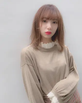 ミディアム カラー 髪質改善🌟 TAKERUのヘアスタイル