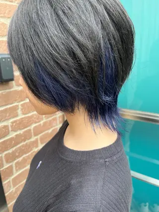 ショート カラー メンズ 久木原 ゆりのヘアスタイル