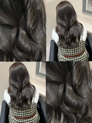ロング カラー 堤　葵生/透明感カラ ー/髪質改善縮毛矯正のヘアスタイル