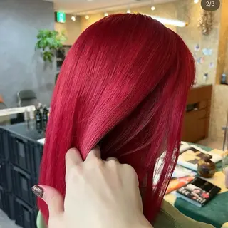 ミディアム カラー ブリーチモデル yumekaのヘアスタイル