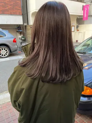 セミロング カラー eri kinjoのヘアスタイル