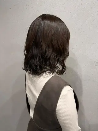 ミディアム パーマ 吉田一輝 外国人パーマのヘアスタイル