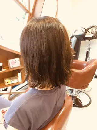 ミディアム カラー 田中 鉄雄のヘアスタイル