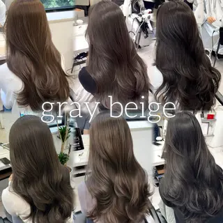 セミロング カラー 韓国ヘア♡ 顔まわりカットayaのヘアスタイル