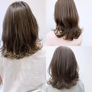 ミディアム カラー 縮毛矯正×髪質改善 店長　DAITOのヘアスタイル