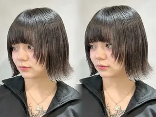 ショート カラー 池袋/小顔レイヤー/ 顔まわり/taigaのヘアスタイル