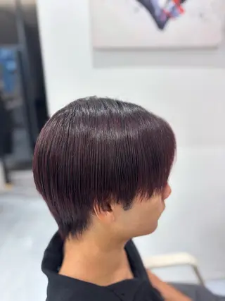 ショート カラー メンズ メンズ特化韓国風 パーマスタイル/りんのヘアスタイル