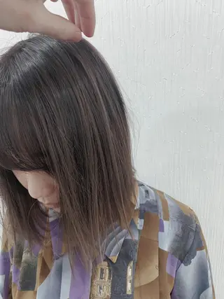 ミディアム カラー レイヤーカットモデル 募集/藤原一真のヘアスタイル