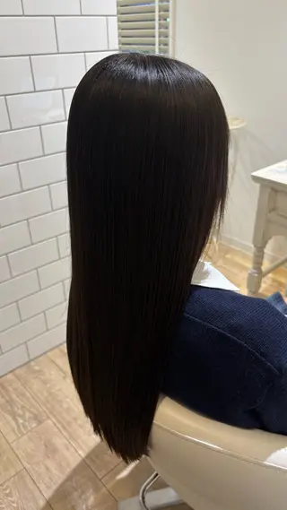 ロング カラー 似合わせ 顔周りYUUGAのヘアスタイル