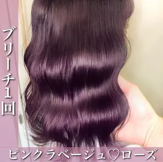 ミディアム カラー 髪質改善/縮毛矯正/ トリートメント/庭田のヘアスタイル