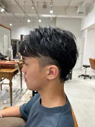 ショート ヘアアレンジ メンズ 山﨑 燦人のヘアスタイル