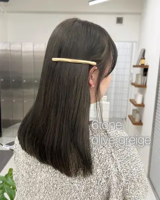 セミロング カラー 表参道🌿赤み消し カラー/チナツのヘアスタイル