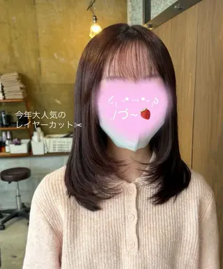 ミディアム カラー 🫟Blanco🫟 Color&Careのヘアスタイル