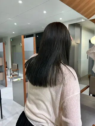 ロング 顔まわりカット/透け カラー/Memi🎀のヘアスタイル