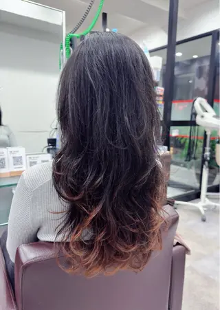 パーマ パーマ/ブリーチ 新大久保/シンのヘアスタイル