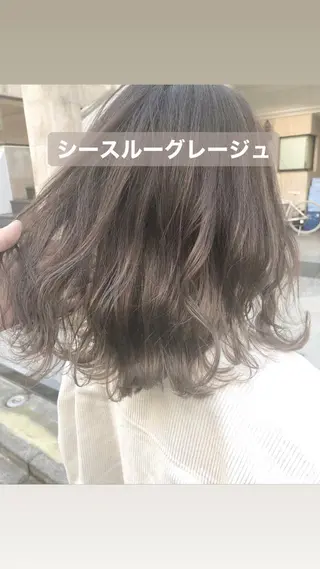 ミディアム カラー 店長 小池アキトのヘアスタイル