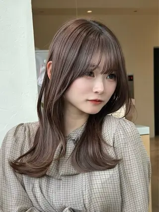 ロング カラー ヘアアレンジ ⭐️銀座/ショート/ 艶カラー/りょうがのヘアスタイル