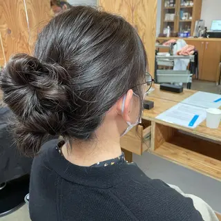 セミロング カラー パーマ ヘアアレンジ メンズ マツエク・マツパ 暖色ボブ 🍊rikakoのヘアスタイル