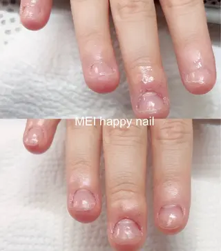 ネイル 北浦和 自爪育成ケアのネイルデザイン