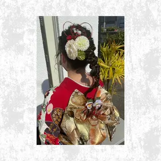 ロング ヘアアレンジ 菊池 栄里奈のヘアスタイル