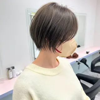 ショート カラー パーマ 【赤み消しカラー】 中野浩太のヘアスタイル