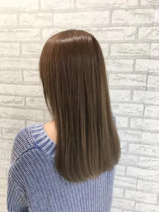 セミロング カラー NYNY四條畷店 森 亮人のヘアスタイル