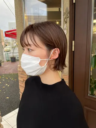 ショート カラー コレットヘアー 田中アヤノのヘアスタイル