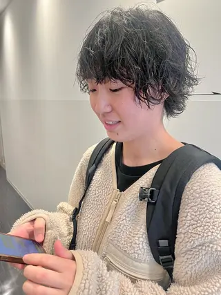 ショート パーマ 宮永 智香のヘアスタイル