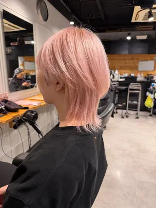 ミディアム カラー 🦋ハイトーンボブ ショート🦋トシキのヘアスタイル