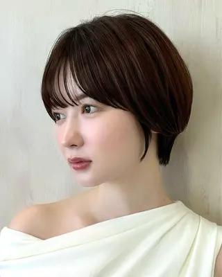 ショート カラー 💍新宿ショート 💍岩田莉奈のヘアスタイル