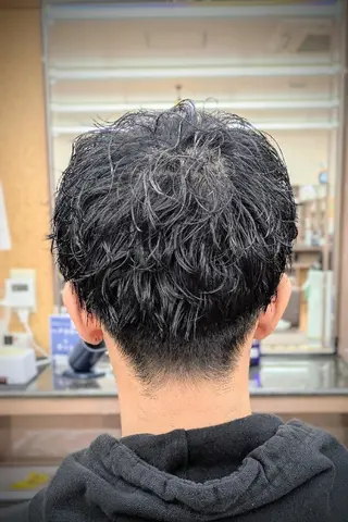 ショート パーマ 理容プラージュ燕三条 福井のヘアスタイル