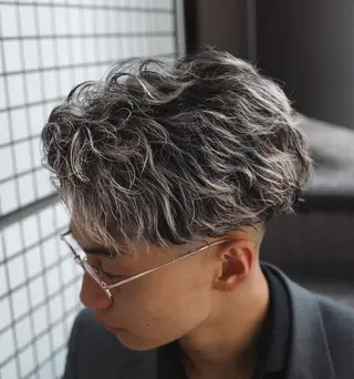 ショート カラー パーマ メンズ 💈men's💈 satoru中目黒のヘアスタイル