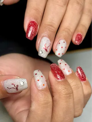 ネイル tsumeya ゆるかわ手描きネイルのネイルデザイン