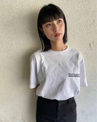 ミディアム カラー Pia ツボイ ケイタのヘアスタイル