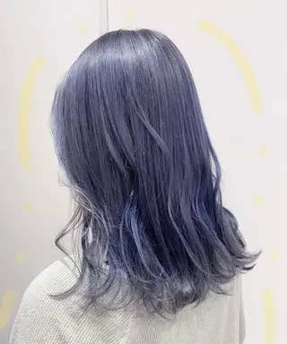 セミロング カラー 横浜/デザインカラー 個性派ヘアメ/まこのヘアスタイル