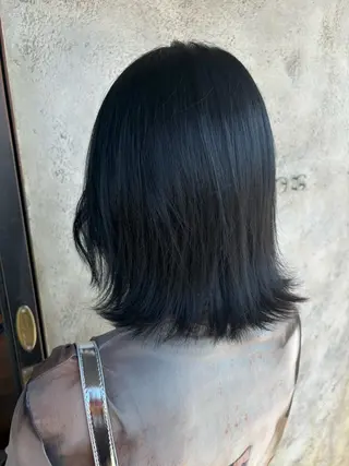 ミディアム カラー 落海 風花のヘアスタイル
