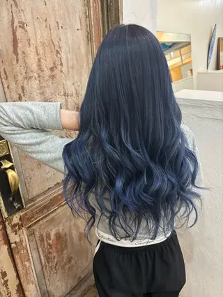 ロング 川下 諒のヘアスタイル