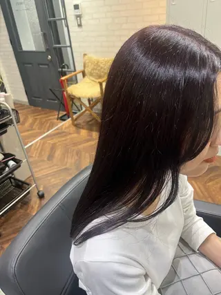 セミロング カラー 詩乃🎀ピンク 暖色系🫧レイヤーのヘアスタイル